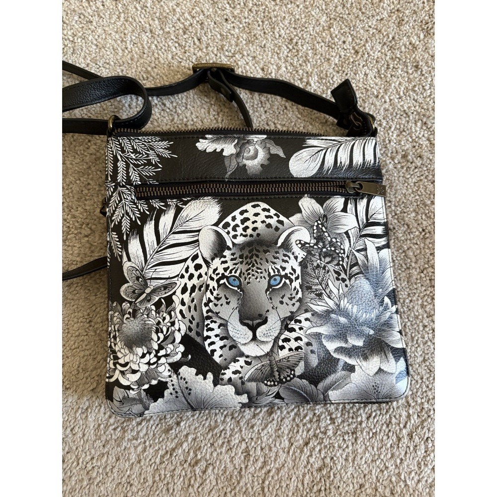 Anuschka "CLEOPATRA'S LEOPARD" Handbag Purse